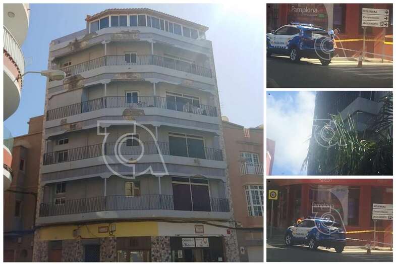 Edificio que hace esquina entre las calles de Franchy Roca y Oriente, en Los Llanos (Foto TA)